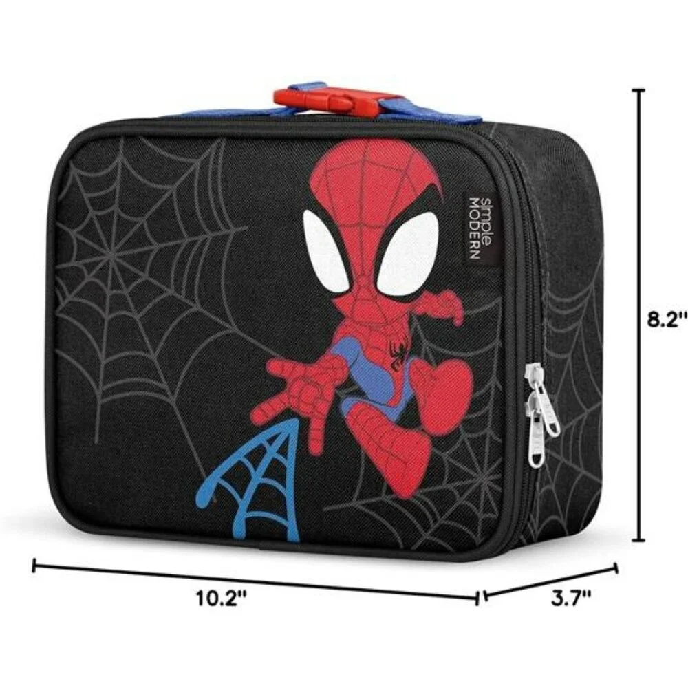 Kids Insulated Lunch Bag Reusable School Lunch Box with Pockets for Boys Girls